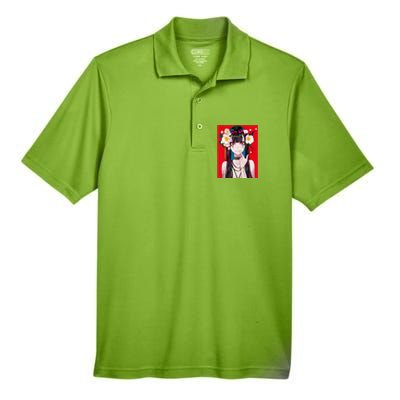 Anime Girl Waifu Japanese Aesthetic Kawaii Otaku Weeb Men's Origin Performance Pique Polo