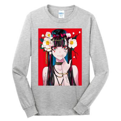 Anime Girl Waifu Japanese Aesthetic Kawaii Otaku Weeb Tall Long Sleeve T-Shirt