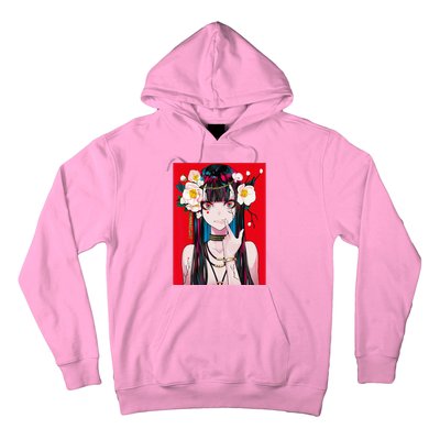 Anime Girl Waifu Japanese Aesthetic Kawaii Otaku Weeb Hoodie