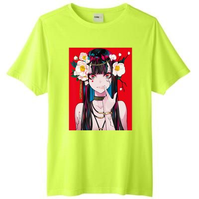 Anime Girl Waifu Japanese Aesthetic Kawaii Otaku Weeb Tall Fusion ChromaSoft Performance T-Shirt