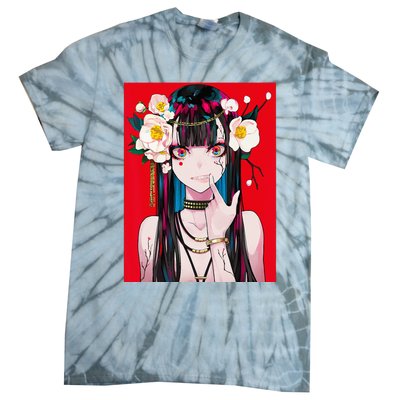 Anime Girl Waifu Japanese Aesthetic Kawaii Otaku Weeb Tie-Dye T-Shirt