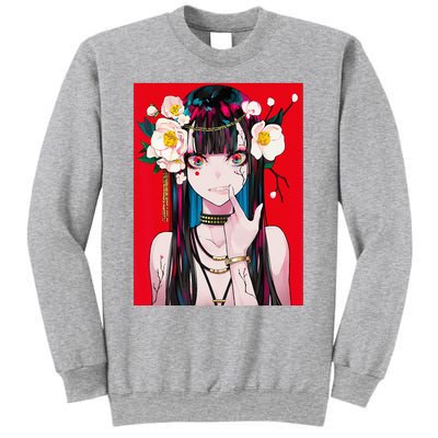 Anime Girl Waifu Japanese Aesthetic Kawaii Otaku Weeb Sweatshirt