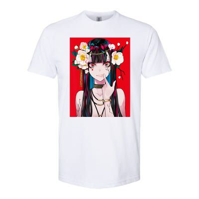 Anime Girl Waifu Japanese Aesthetic Kawaii Otaku Weeb Softstyle CVC T-Shirt