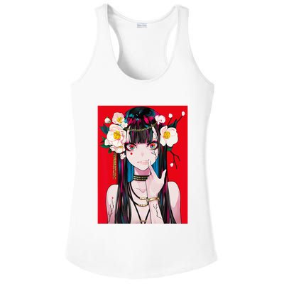 Anime Girl Waifu Japanese Aesthetic Kawaii Otaku Weeb Ladies PosiCharge Competitor Racerback Tank