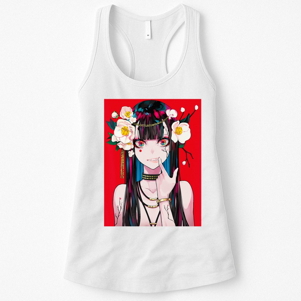 Anime Girl Waifu Japanese Aesthetic Kawaii Otaku Weeb Womens Tank Top