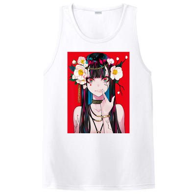 Anime Girl Waifu Japanese Aesthetic Kawaii Otaku Weeb PosiCharge Competitor Tank