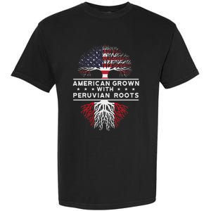 American Grown With Peruvian Roots Peru Garment-Dyed Heavyweight T-Shirt