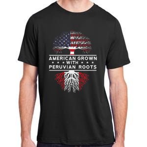 American Grown With Peruvian Roots Peru Adult ChromaSoft Performance T-Shirt