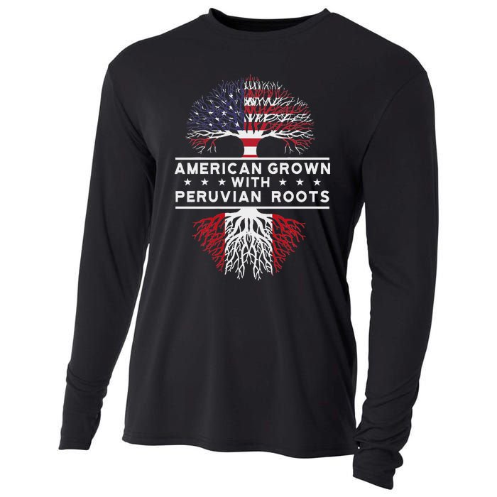 American Grown With Peruvian Roots Peru Cooling Performance Long Sleeve Crew