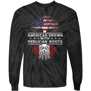 American Grown With Peruvian Roots Peru Tie-Dye Long Sleeve Shirt