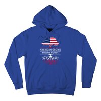 American Grown With Polish Roots Gift Poland Gift Hoodie