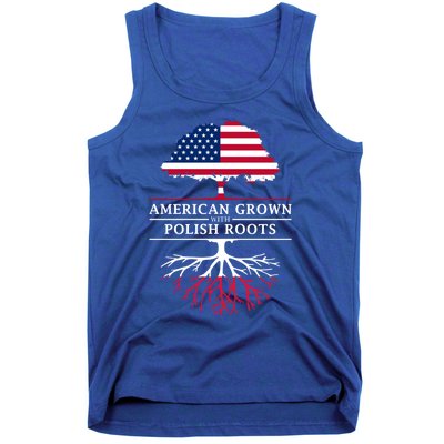 American Grown With Polish Roots Gift Poland Gift Tank Top