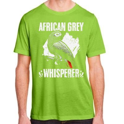 African Grey Whisperer Funny Birds Ornithology Ornithologist Adult ChromaSoft Performance T-Shirt