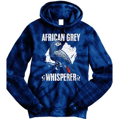 African Grey Whisperer Funny Birds Ornithology Ornithologist Tie Dye Hoodie