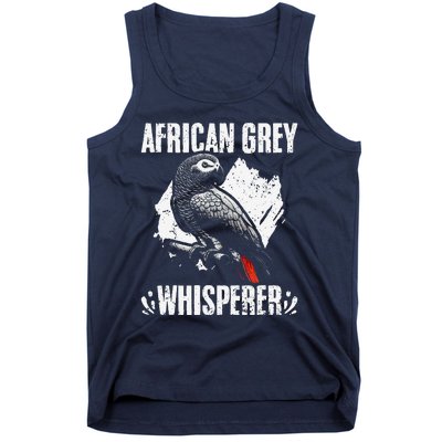 African Grey Whisperer Funny Birds Ornithology Ornithologist Tank Top