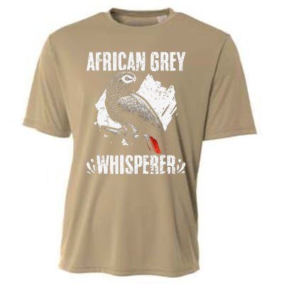 African Grey Whisperer Funny Birds Ornithology Ornithologist Cooling Performance Crew T-Shirt