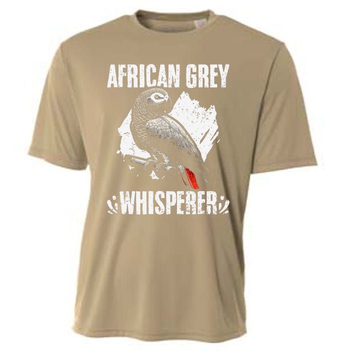 African Grey Whisperer Funny Birds Ornithology Ornithologist Cooling Performance Crew T-Shirt