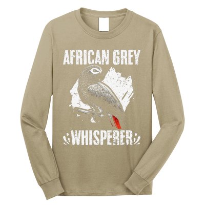 African Grey Whisperer Funny Birds Ornithology Ornithologist Long Sleeve Shirt