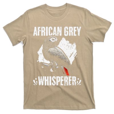 African Grey Whisperer Funny Birds Ornithology Ornithologist T-Shirt