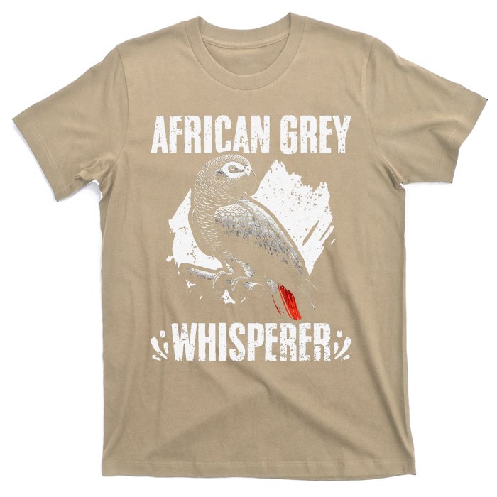 African Grey Whisperer Funny Birds Ornithology Ornithologist T-Shirt