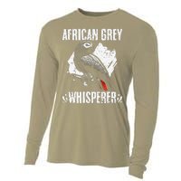 African Grey Whisperer Funny Birds Ornithology Ornithologist Cooling Performance Long Sleeve Crew