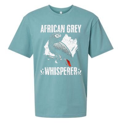 African Grey Whisperer Funny Birds Ornithology Ornithologist Sueded Cloud Jersey T-Shirt