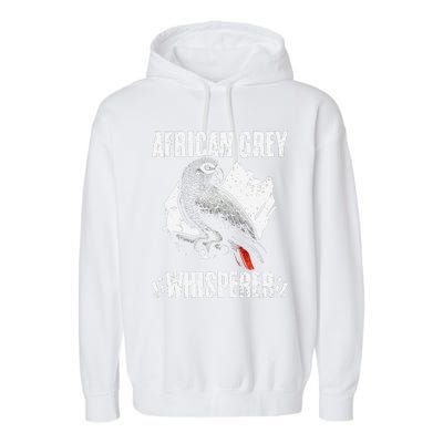 African Grey Whisperer Funny Birds Ornithology Ornithologist Garment-Dyed Fleece Hoodie