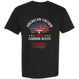 American Grown With German Roots Us Germany German American Garment-Dyed Heavyweight T-Shirt