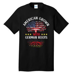 American Grown With German Roots Us Germany German American Tall T-Shirt