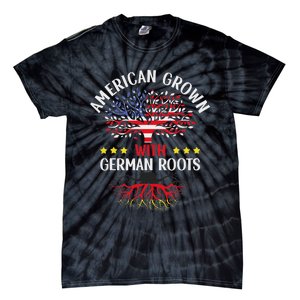 American Grown With German Roots Us Germany German American Tie-Dye T-Shirt