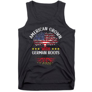 American Grown With German Roots Us Germany German American Tank Top