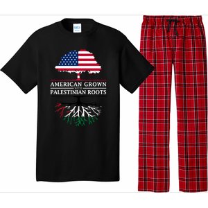 American Grown With Palestinian Roots Palestine Gift Pajama Set