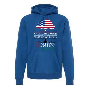 American Grown With Palestinian Roots Palestine Gift Premium Hoodie