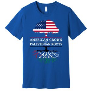 American Grown With Palestinian Roots Palestine Gift Premium T-Shirt