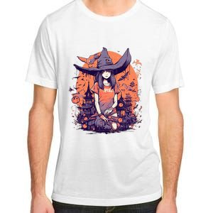 Anime Girl Witch Hat Halloween Costume Otaku Adult ChromaSoft Performance T-Shirt