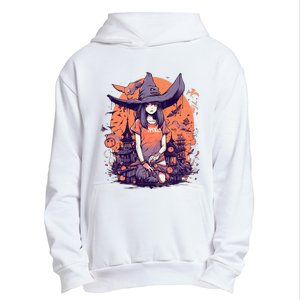 Anime Girl Witch Hat Halloween Costume Otaku Urban Pullover Hoodie