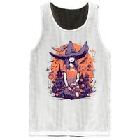 Anime Girl Witch Hat Halloween Costume Otaku Mesh Reversible Basketball Jersey Tank