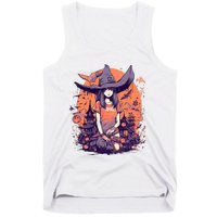 Anime Girl Witch Hat Halloween Costume Otaku Tank Top