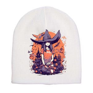 Anime Girl Witch Hat Halloween Costume Otaku Short Acrylic Beanie