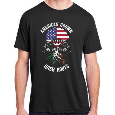 American Grown With Irish Roots Adult ChromaSoft Performance T-Shirt