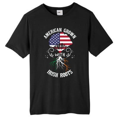 American Grown With Irish Roots Tall Fusion ChromaSoft Performance T-Shirt