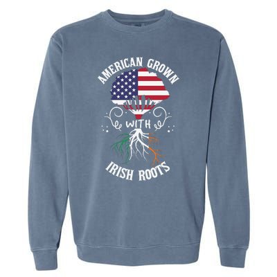 American Grown With Irish Roots Garment-Dyed Sweatshirt