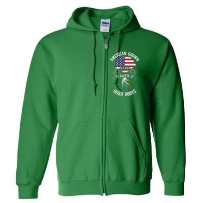 American Grown With Irish Roots Full Zip Hoodie