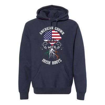 American Grown With Irish Roots Premium Hoodie