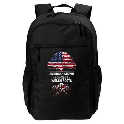 American Grown With Welsh Roots Funny Daily Commute Backpack