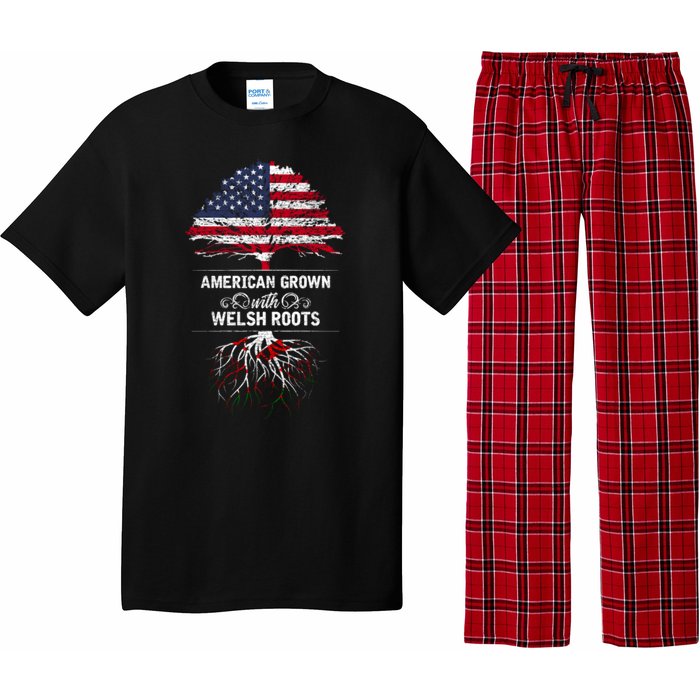 American Grown With Welsh Roots Funny Pajama Set