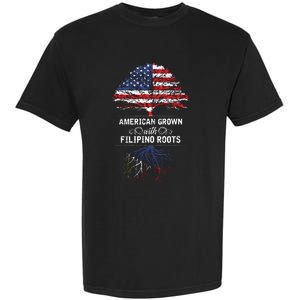 American Grown With Filipino Roots Usa Tree Philippines Garment-Dyed Heavyweight T-Shirt