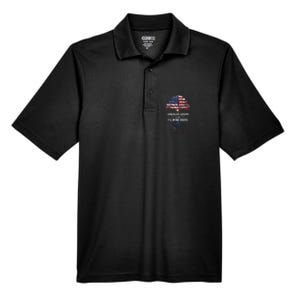 American Grown With Filipino Roots Usa Tree Philippines Men's Origin Performance Pique Polo