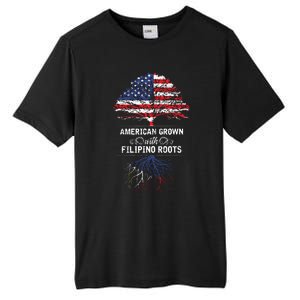 American Grown With Filipino Roots Usa Tree Philippines Tall Fusion ChromaSoft Performance T-Shirt