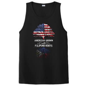 American Grown With Filipino Roots Usa Tree Philippines PosiCharge Competitor Tank